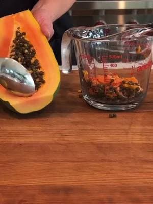 We received a DM asking for the best way to juice a papaya. So we thought we would share in case anyone else is curious. As you can see here, we pressed a whole papaya with one lime. With PURE’s 2.5 tons of pressure, you will get all the soluble fiber this amazing fruit has to offer! Papaya also contains papain and chymopapain which are enzymes that can help with digestion and reduce inflammation.  You simply cut the papaya in half, remove the seeds, wrap it, press slowly, and enjoy. #purejuicer #twostagejuicer #coldpressjuicer #coldpressedjuice #juicerecipes #papaya #lime