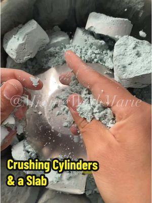 This is why I can’t have cylinders or slabs ready lol because i just wanna crush them all 😂 #mixingwithmarie #crushing #cylinder #slab #asmr #fyp 