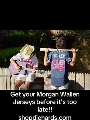 Get ready for the tour in style! 🏟️ Our Morgan Wallen jerseys are perfect for rocking out and showing your support all night long. Grab yours before they’re gone! 🙌 #fyp #morganwallen #imtheproblem #imtheproblemtour #98braves #morganwallenjersey #viral 