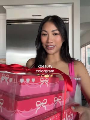 the prettiest makeup ever!! 🍒🍰💋 @colorgram.official @4am_official #kbeauty #makeup #colorgram #unboxing #4amkr #tikcle #vdaylips #valentine 