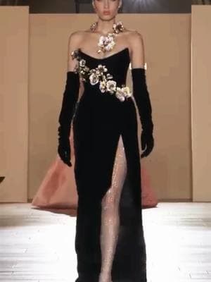 🌸🍃  Tamara Ralph presents a black silk velvet strapless gown adorned with a crystal orchid and lilies bouquet. The look is elevated with an ornate orchid crystal necklace, silk velvet opera gloves, and crystal mesh boots, exuding elegance and sophistication. #TamaraRalph #LuxuryFashion #CoutureElegance  @tamararalph  . . . . . . . . .   #weddingring #bride #Love #Paris #dubai #weddingsouioui #eventplanner #celebrity #makeup #weddingcake #Engaged   #california Repost 🌿