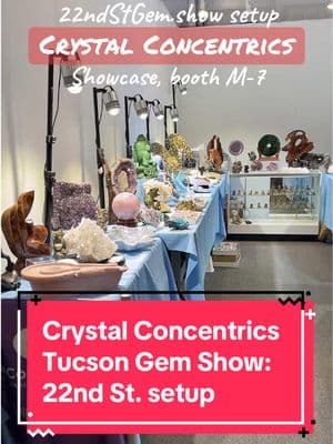 #TucsonGemShowOn22ndSt #firsthashtag #tucsongemshow #22ndStGemShow #KyleRussell #CrystalConcentrics #ShowcaseTent #gemshowsetup #HartEventsUSA #Kobi 