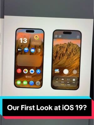 Our first look at iOS 19? #ios19 #iphone17 #iphone17promax #iphone #iphone16 #viraltiktok #viralvideo #fypage #techtok 