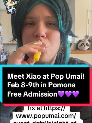 Meet #xiaova at @pop_umai ! Feb 8-9 at Metro Event Center in Pomona Ca. Also meet the #genshin voice actors for #hutao #cloudretainer #yelan #chongyun #xiangling #xianyun !! See you there💜 . . . . #genshintok #GenshinImpact #genshinva #genshinxiao #genshinyelan #genshinchongyun #genshinhutao #genshinxianyun #genshinimpactxiao #genshinimpactyelan #genshinimpactxiangling #genshinimpacthutao #hoyoverse #lanternrite #genshinedit #anime #conventions #voiceacting #voiceover #animeva #animevoiceactor #uwu #waifu #husbando #anemo #pyro #cryo #dendro #geo #electro 