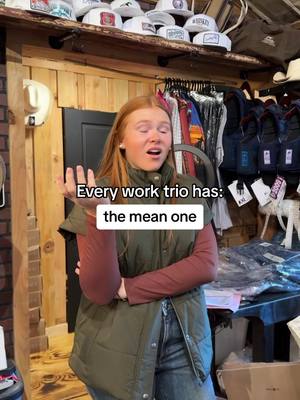 The accuracy! 🤭 #retailtherapy #retailworker #worktrio #cowboyboots #crossrailtack #southernfashion 