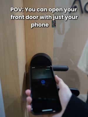 🔑✨ POV: You unlock your front door with just your phone No keys, no hassle—just tap your iPhone or Apple Watch and you're in. The Aqara Smart Lock U300 brings fingerprint access, Apple Home Keys, and Matter over Thread integration for next-level convenience. Plus, it works with Alexa, Google, and more. Upgrade your entryway now. 🚪📲 #Aqara #Smarthome #HomeAutomation #SmartHomeSecurity #Doorlock #AqaraTech #automation