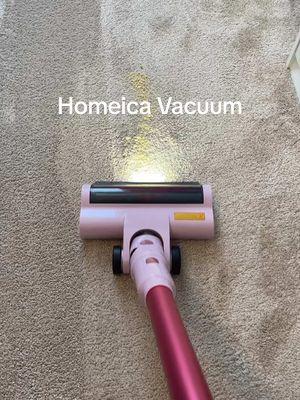 This powerful vacuum is lightweight and it has three speeds so you can easily clean hardwood, tile and carpets.  #pinkvacuum #carpets #vacuumcleaner #tiktokshoploveatfirstfind #tiktokshopjumpstartsale  