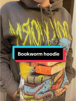 My new favorite hoodie, hands down. 📚 🪱   #bookworm #BookTok #bookapparel #booklover #books #bookreviewer #ilovebooks #horrorbook 