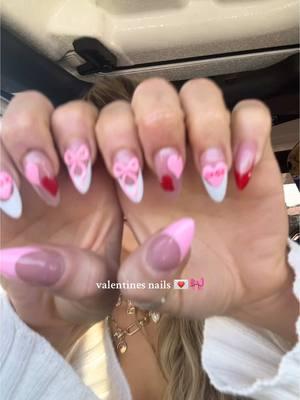 Valentines nail inspo 🎀❤️💌🫶🏻 #ValentinesDay #valentinesnail #nailinspo 