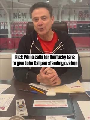 “Show him what respect and admiration is all about. I know you have the class.” -Rick Pitino’s message to Kentucky fans welcoming Calipari back to Rupp Arena 🗣️ #cbb #collegebasketball #pitino #kentuckybasketball 