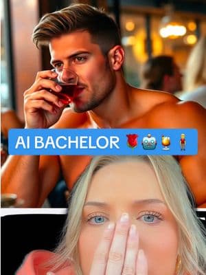 Whose rose would you accept?🌹🤖🍹🧍‍♂️  #bachelor #bachelornation #craftmix #ai #greenscreen 