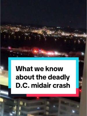 Tragedy struck at Reagan International Airport on Wednesday as an American Airlines regional plane collided with a military Black Hawk helicopter upon landing, leaving all 67 people aboard, including members of the U.S. figure skating community, presumed dead. #plane #army #military #washington #dc #us #capital #breakingnews 