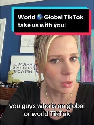 World 🌎 Global TikTok take us with you! #globaltok #worldtok #amicabledivorcenetwork #amicabledivorce #Scotland #divorcesupport #lunarnewyear #yearofthesnake #norway #european 