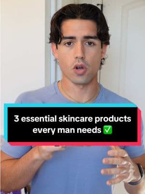 3 essential skincare products every man needs ✅ #marcosphilip #mensselfcare #mensselfimprovement #mensskincare 