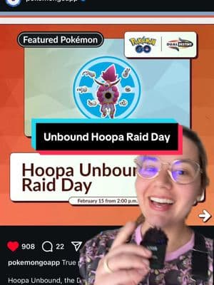 Unbound Hoopa returns in a Raid Day…but it can’t be shiny! What do you think about this event? #pokemon #pokemongo #poketok #tiktokgaming #pokemongoevent #pokemongodaily #shinypokemon #pokemonnews #pokemongotips #pokemongoevent 