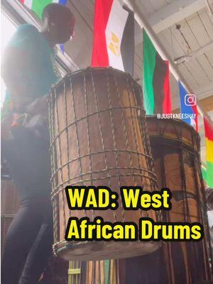 WAD: West African Drums⁣ ⁣ Today we learn about West African drums, hear their sounds and learn how they are constructed. Also stay to the end and watch me play, trying to hang with the men while they play 🤣 ⁣ ⁣ **I do not claim to know everything. I will always consider myself a student. I am sharing as a little black girl in love with traditional dance and drumming**⁣ ⁣ #professorfaulkner #westafricandance #hillmantokuniversity @HillmanTok University Official  