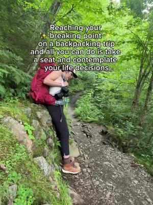 If you’ve been there on a day hike or backpacking trip, please do share in the comments 😅 #northcarolina #blueridgemountains #backpackinglife #backpackingadventures #campingvibes