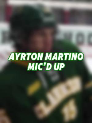 Our first of three Hobey Baker nominees… Ayrton Martino Mic’d Up! #letsgotech 