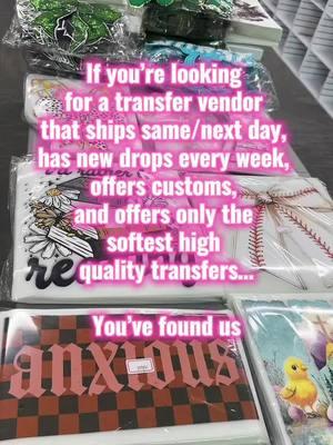 Here we are! #shirttransfers #tshirttransfers #tshirtbusinessowner #tshirtbusiness #clearfilmtransfers #screenprinttransfers #fastshipping #transfervendor #SmallBusiness #sodarlingscreenprints #fyp #DIY #craftymom #mompreneur #entrepreneur 