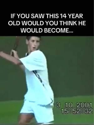 If you saw this 14 year old would you think he would become the goat?? #djokovic #tennis #fyp #tennistechnique #tennisplayer 