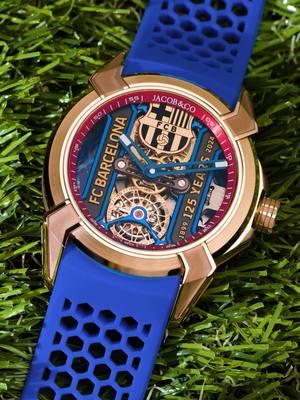 To celebrate FC Barcelona's 125th anniversary, We've launched the Jacob & Co. Epic X Tourbillon timepiece, a limited edition of only 125 pieces, inspired by the club’s official crest as well as branding elements and the iconic blaugrana colours. #Jacobandco #InspiredByTheImpossible #fcbarcelona