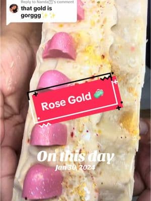 #onthisday Rose Gold 🧼  #coldprocesssoap #soap #handmade #madeinfl #pswemadethis #cpsoap #handmadesoap #soapmaker #soapshare #soapart #brambleberry #nurturesoaps #soapshop #smallbiz #satisfying #soapmaking #howitsmade #soapsponge #naturalingredients #soapdesign #texture #soaplife #fyp #viral #smallbuisness #packingorders #packanorderwithme #packanorder #packanorderwithus #labelingproducts #creatorsearchinsights #barofsoap #naturalsoap #naturesgarden#soapsuds #howtomakesoap  #wholesalesuppliesplus #madmicas 