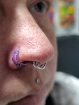 Professional body piercing with implant-grade jewelry, backed by education and experience 💁‍♂️ Piercings by Weston Mod at Electric Panda Tattoo Company #electricpandatattooco #westonmod #piercing 