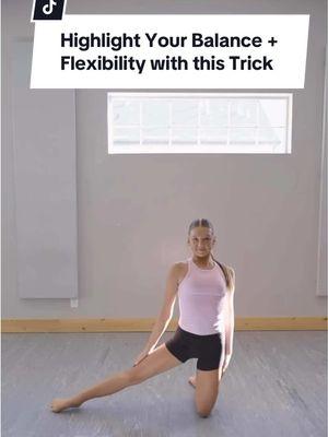 Put your balance + flexibility to the test with this trick! 🔥 Save this for your upcoming combos & choreo! For more unique tricks, check out our Dance Tricks Courses by tapping the link in our bio! . . . #dancelabs #dancetricks #dancecombinations #dancechoreography #dancetechnique #dancetraining #danceteachers #danceteaching #danceinstructor 