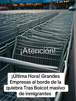 Un fenómeno sin precedentes está sacudiendo a Estados Unidos, donde un boicot masivo de inmigrantes está afectando a grandes corporaciones como Walmart, Target, Ross, Amazon y Coca-Cola. Las imágenes hablan por sí solas: supermercados vacíos, productos en los campos en plena descomposición y empleados preocupados por el futuro.  A medida que el movimiento crece en redes sociales con un mensaje claro de resistencia, las grandes empresas enfrentan una crisis que podría cambiar la economía. Este video revela la voz de quienes exigen respeto y el impacto real de sus decisiones.  ¿Estamos ante el inicio de una nueva era económica? Comparte y mantente informado sobre esta situación crucial. #BoicotInmigrante #Respeto #CrisisEconómica #Solidaridad #Protesta #compartan 