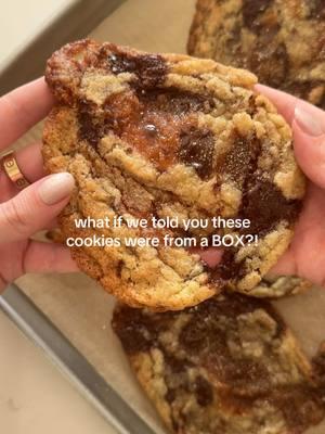 box cookies never tasted SO good!!!! #cookies #homemadeish #SmallBusiness #chocolatechipcookies #cookiesfromabox 