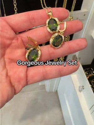 This jewelry set is so classy! I’m so casual, so I will need to step up my game! #jewelrytiktok #jewelrytok #jewelryset #classystyle #womenover40ontiktok #classyjewelry #earrings #necklaces #matchingjewelry 