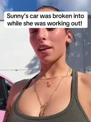 Sunny’s car was broken into while she was working out today! #sunnychristinaaa #sunnychristina #sunnyandqt #qtclaps #miamitiktok #trending #fyp #usneverthem 