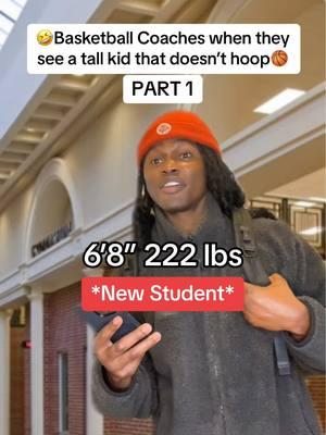 🤣Basketball Coaches when they see a tall kid that doesn’t hoop🏀 #basketball #basketballtiktok #thaddboii #hooper #hoopers #tall #highschoolbasketball #coach 