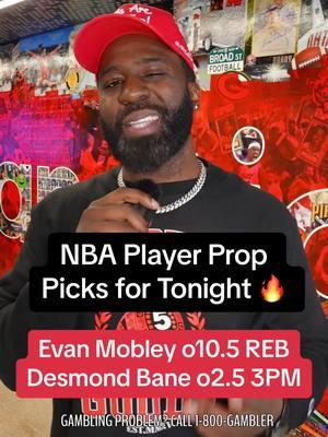 You tailing these NBA Picks tonight? 👀 #nbaplayerprops #nbaprops #nbapicks #nbabets #nbabetstonight #desmondbane #evanmobley 