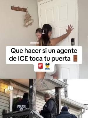 Que hacer si agente de ICE TOCA TU PUERTA 👮#USTED TIENE DERECHOS: • DERECHO A NO ABRIR LA PUERTA a menos que el agente de inmigración tenga una orden judicial con su nombre y firmada por un juez o magistrado. • DERECHO A PERMANECER CALLADO y no responder a las preguntas del agente de inmigra-ción. • DERECHO A NO FIRMAR NINGUN DOCUMENTO sin primero hablar con un abogado. • DERECHO A CONSULTAR CON UN ABOGADO pagado por usted.#agent #ice #imigration #police #policeofficer #latinos #ICE #ice#usa