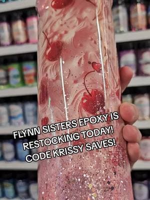 Our shinest, clearest, favoritist epoxy is restocking TODAY! Use code KRISSY to save on your entire order! @Flynn Sisters Supply Shop  #epoxy #flynnsisters #fastcure #artistcure #tumblermaker #tumblerhacks #tumblersoftiktok #fyf #crafty #crafter #nc #smallbiz #fyf #glitter #glitterwhore #epoxytumblers #epoxyart 