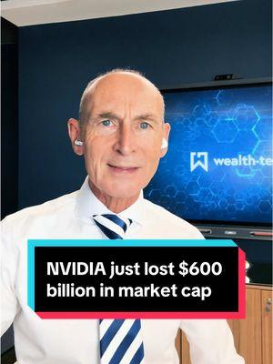 NVIDIA just had the BIGGEST market lost in all history. This is why! 📉👆🏼#financenews #stockmarket #stocks #inflation #investing #investment #invest #moneytoks #moneytips #nvidia #deepseek #ai #artificialintelligence 