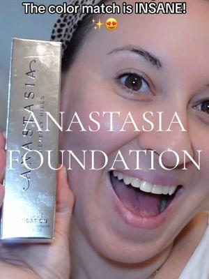 This Anastasia foundation is everything!! The formula, the coverage, and the color match—PERFECT. If you need a new go-to foundation, this is it! 💯🔥 #AnastasiaFoundation #FlawlessFinish #MakeupMustHave #PerfectMatch #FoundationGoals #BeautyLover #MakeupAddict 