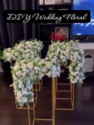 Diy Wedding Floral Arrangements #bridesoftiktok #diybride #weddingdecor #weddingtiktok #diywedding #diyflower #weddingideas #fyp #fiancé #soontobemarried #soontobebride #weddingcountdown 