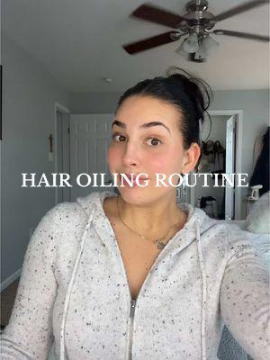 Hair oiling routine with rosemary and castor oil for hair growth 🤍   #postpartumhairloss #castoroil #hairoilingroutine #hairoiling #hairoilingbenefits 