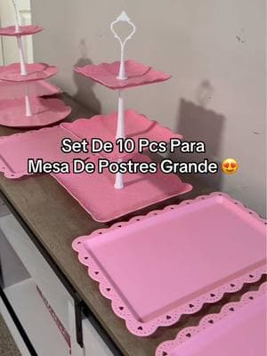 Set Rosa Para Mesa De Postres 😍💖#mesadepostres #postres #desserts #dessertstand #desserttable #desserttabledecor #mobiliariosparafiestas #mobiliarioparaeventos #mobiliarioparamesasdedulces #pink #pinkdesserttable #pinkdessertcart #postres #ideasdepostres #postresdeliciosos #postresparafiestas #charoladepostres #fyp #parati #viral #cakestands #cupcakestands #TikTokShop #tiktokshopfinds #baking #bakerfinds 