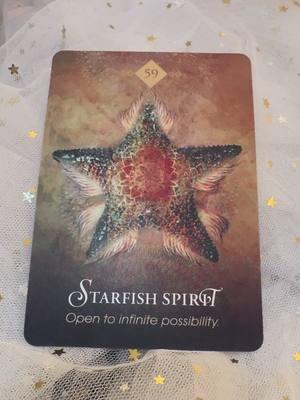 Open to infinite possibilty 🌟 #cards #cardreading #spiritualty #starfish