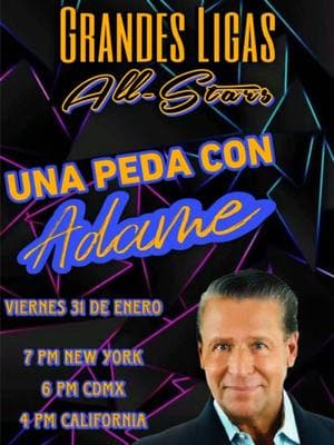 Mañana viernes a las 6 pm hora de CDMX tengo conmigo a @Alfredo Adame a través de mi TikTok! No se lo vayan a perder! #teamdama #teamgrandesligas #damavenenosa #lupillorivera #teamdamavenenosa #lcdlf4 #teamlupillorivera #jennirivera #alfredoadame #lcdlfallstars @𝙂𝙍𝘼𝙉𝘿𝙀𝙎 𝙇𝙄𝙂𝘼𝙎 🧡 