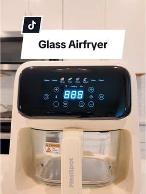 This 8 in 1 Glass Air Fryer comes with basket and super easy to use and clean #glassairfryer #airfryer #kitchenessentials #kitchenairfryer #nontoxicairfryer #kitchengadgets #healthyeating #flexispotairfryer 