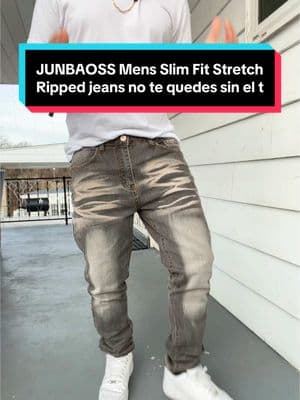 JUNBAOSS Mens Slim Fit Stretch. Les dejo el link de este hermoso pantalón que me estuve ordenando acá por TikTok shop ahí les dejo el link por si quieren alquirir el de ustedes. #everramirez #evermoviestar #TikTokShop #viralvideo #rippedjeans #menjeans #junbaoss #skinnyjeans #jeans #jean #pantalonparahombre #casualoutfits #menfashion #everfashion #casualjeans 