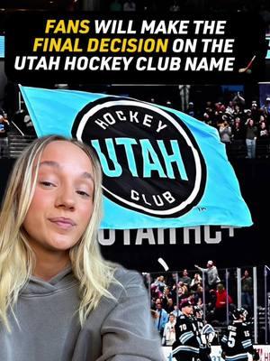 Which team name would you cast a vote for? 🏒 #NHL #utahhockeyclub #deltacenter #nhlplayoffs 