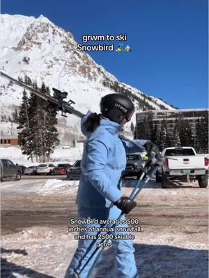 let’s go ski @Snowbird!! ⛷️☀️ #snowbird #grwmskiing #skiutah #ikonpass @ikonpass 