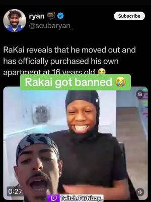 Rakai got banned on twitch after moving into new apartment #rakai #2xrakai #viral #foryou #fyp #twitch #xyzbca #greenscreen 