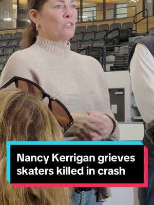 Olympic figure skaters Nancy Kerrigan and Tenley Albright, both Massachusetts natives, know how tight-knit their sport’s community is. So when six New Englanders — teenage skaters Spencer Lane and Jinna Han; their mothers Christine Lane and Jin Han; and coaches Vadim Naumov and Evgenia Shishkova — were killed Wednesday, the two women found themselves processing and addressing the tragedy at a fitting place: the rink. Click on the link in our bio for the latest updates on the lives lost in the mid-air collision between an American Airlines flight and a US Army helicopter. ✍️: Emma Healy 🎥: Shannon Larson #nancykerrigan #bostontiktok #reaganairport #planecrashes #figureskating 