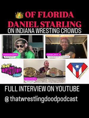 Go check out the 👑 of Florida this Saturday, FEBRUARY 1st in Indianapolis, Indiana for Midwest Territory’s Saturday Morning Slammers..    FULL INTERVIEW with the 👑of Floriduh Daniel Starling is up on YouTube @ thatwrestlingdoodpodcast ( https://youtu.be/f1lmIsQtcb8?si=yZcmKmADtRL8Rjfs ).    Don’t forget to LIKE, COMMENT, SHARE & FOLLOW.. . . . .  #danielstarling #kingofflorida #indywrestler #indywrestling #indywrestlingmatters #wrestlingpodcast #podcast #thatwrestlingdood #gingerspice #supportindywrestling #floridawrestling #thunderchampionshipwrestling #nerdstreetwrestling @ginger_spic3 